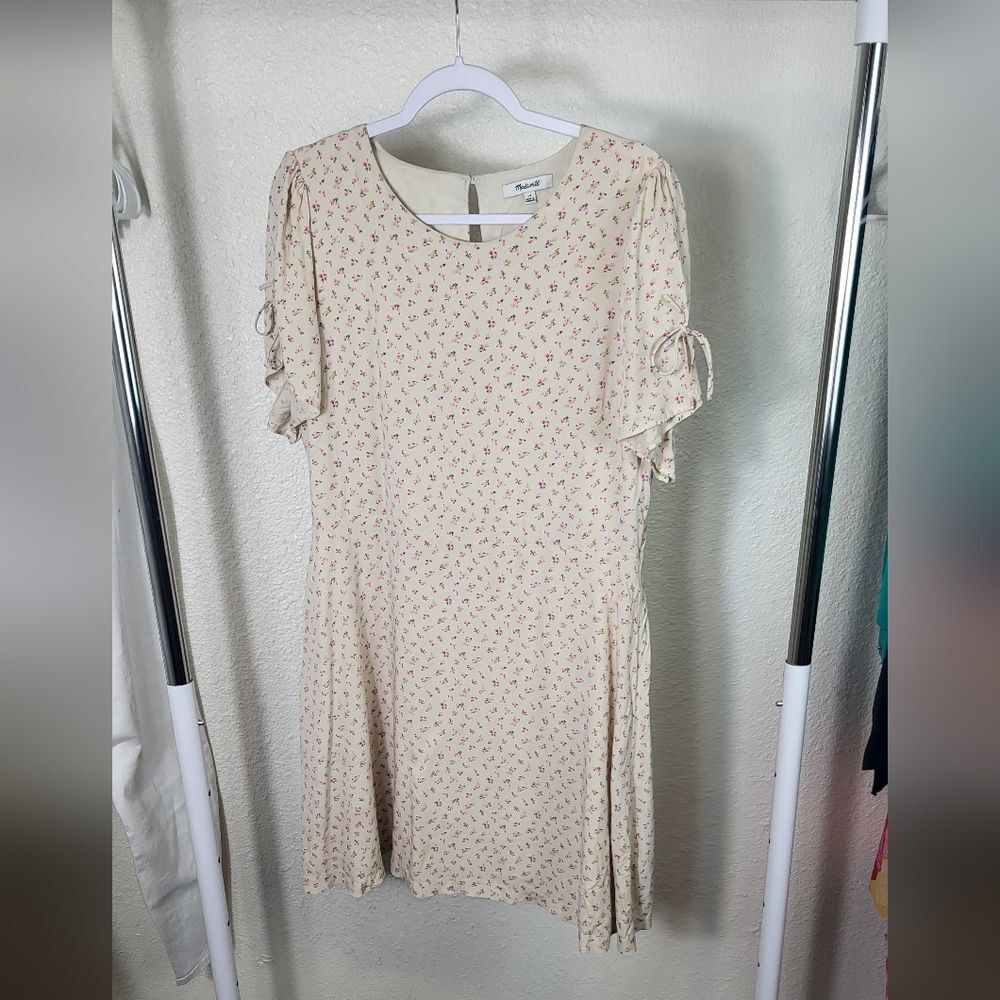 Madewell Tie Sleeve Retro Dress in Dutch Dandelions 14